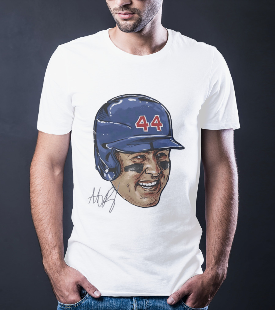 Anthony Rizzo 44 Chicago Cubs Iconic Smile Swag Head T-Shirt