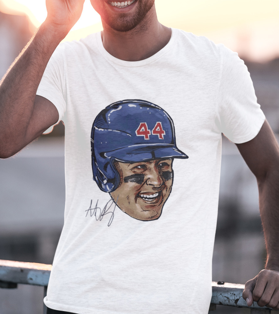 Anthony Rizzo 44 Chicago Cubs Iconic Smile Swag Head T-Shirt