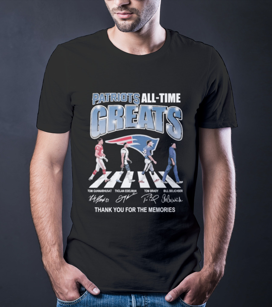 Patriots All Time Greats Thank You For The Memories T-Shirt