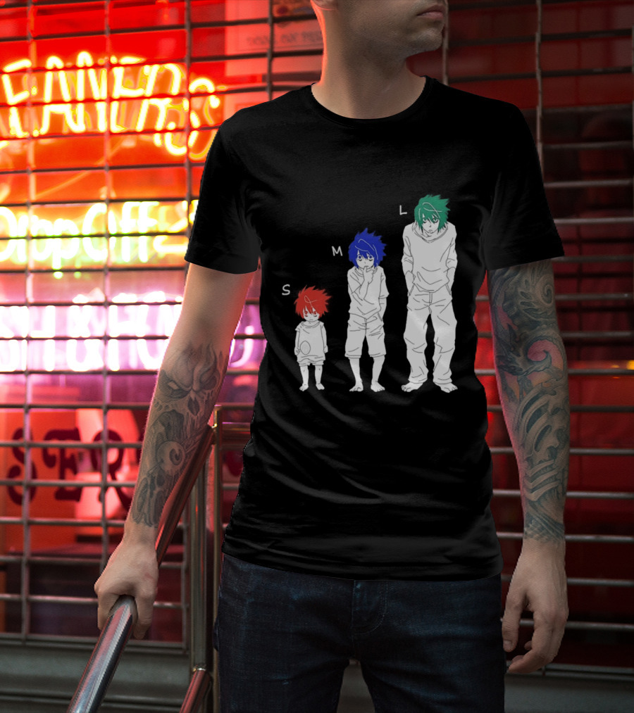 S M L Beyond Birthday Mello L Lawliet Colorful T-Shirt