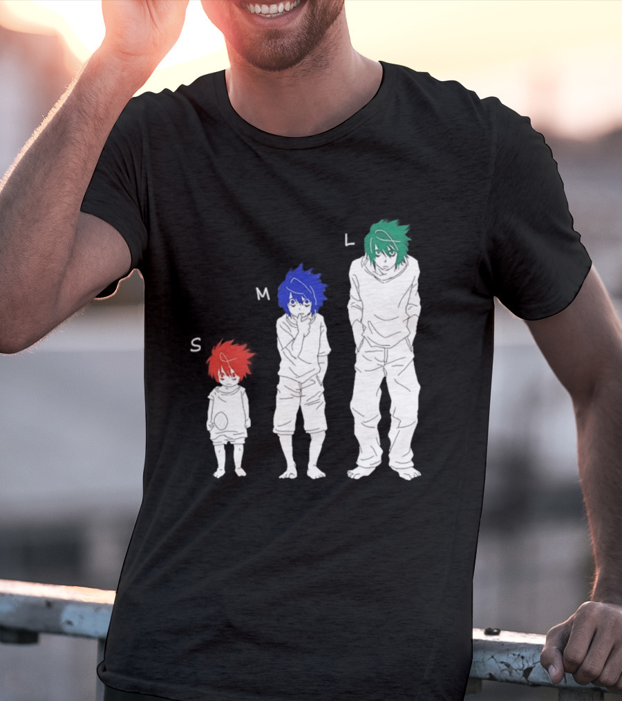 S M L Beyond Birthday Mello L Lawliet Colorful T-Shirt