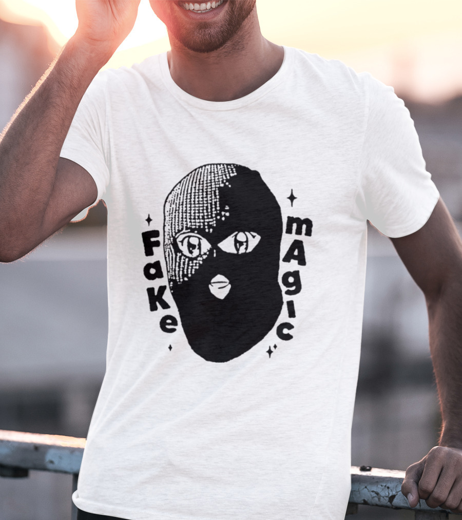 Fake Magic Anime Eyes Balaclava Ski Mask T-Shirt