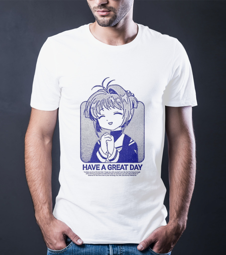 Have A Great Day Sakura Kinomoto Anime Cardcaptor Look T-Shirt