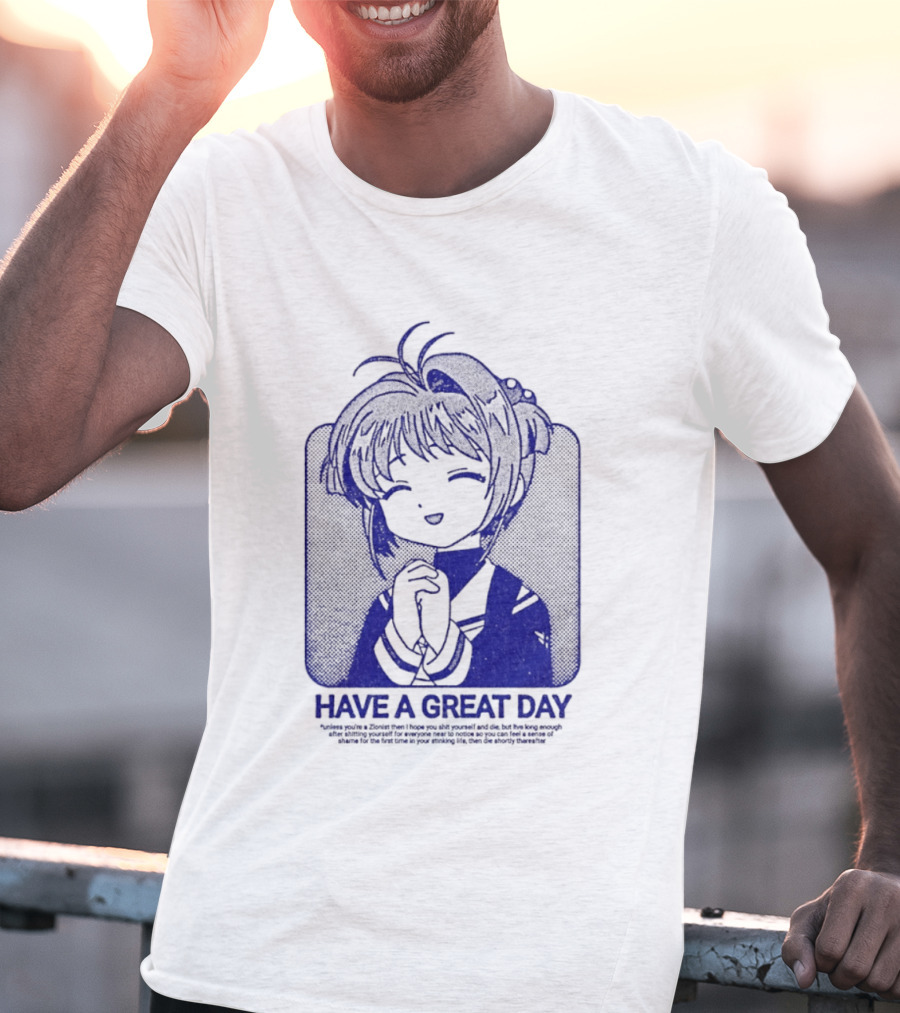 Have A Great Day Sakura Kinomoto Anime Cardcaptor Look T-Shirt