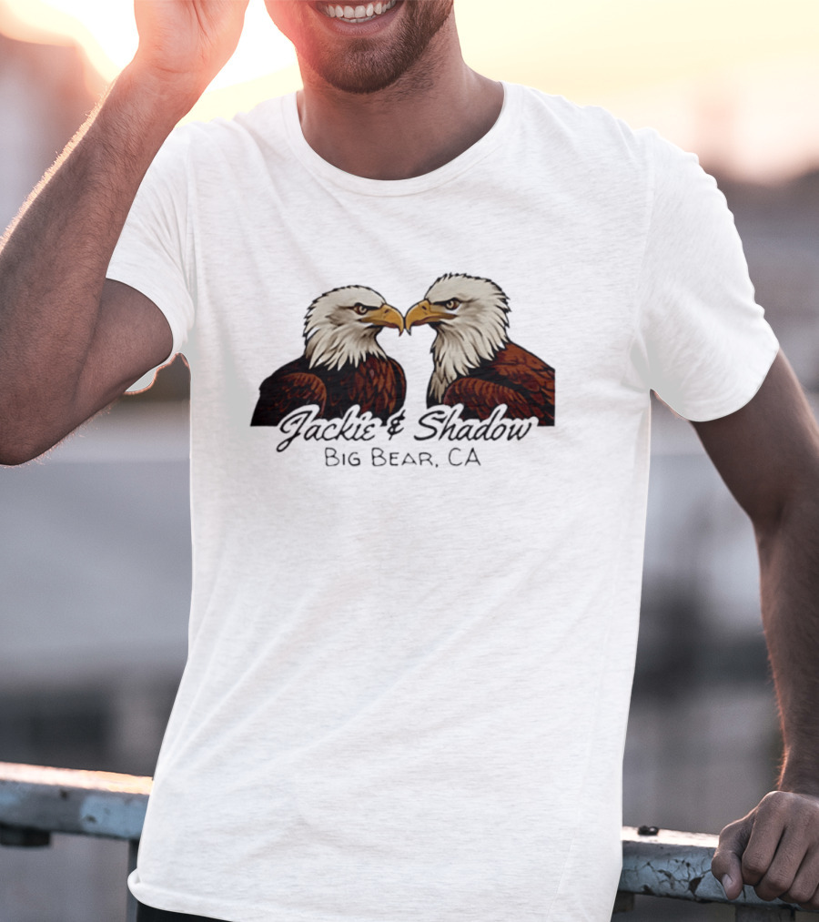 Jackie And Shadow Bald Eagles Big Bear CA Wildlife Pair T-Shirt