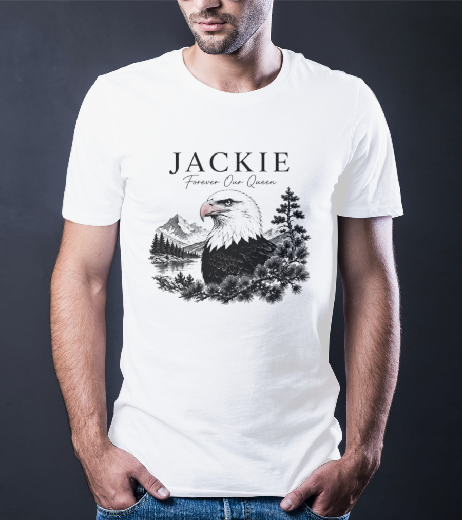 Jackie Forever Our Queen Eagle Mountain Landscape T-Shirt
