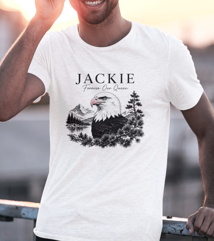 Jackie Forever Our Queen Eagle Mountain Landscape T-Shirt
