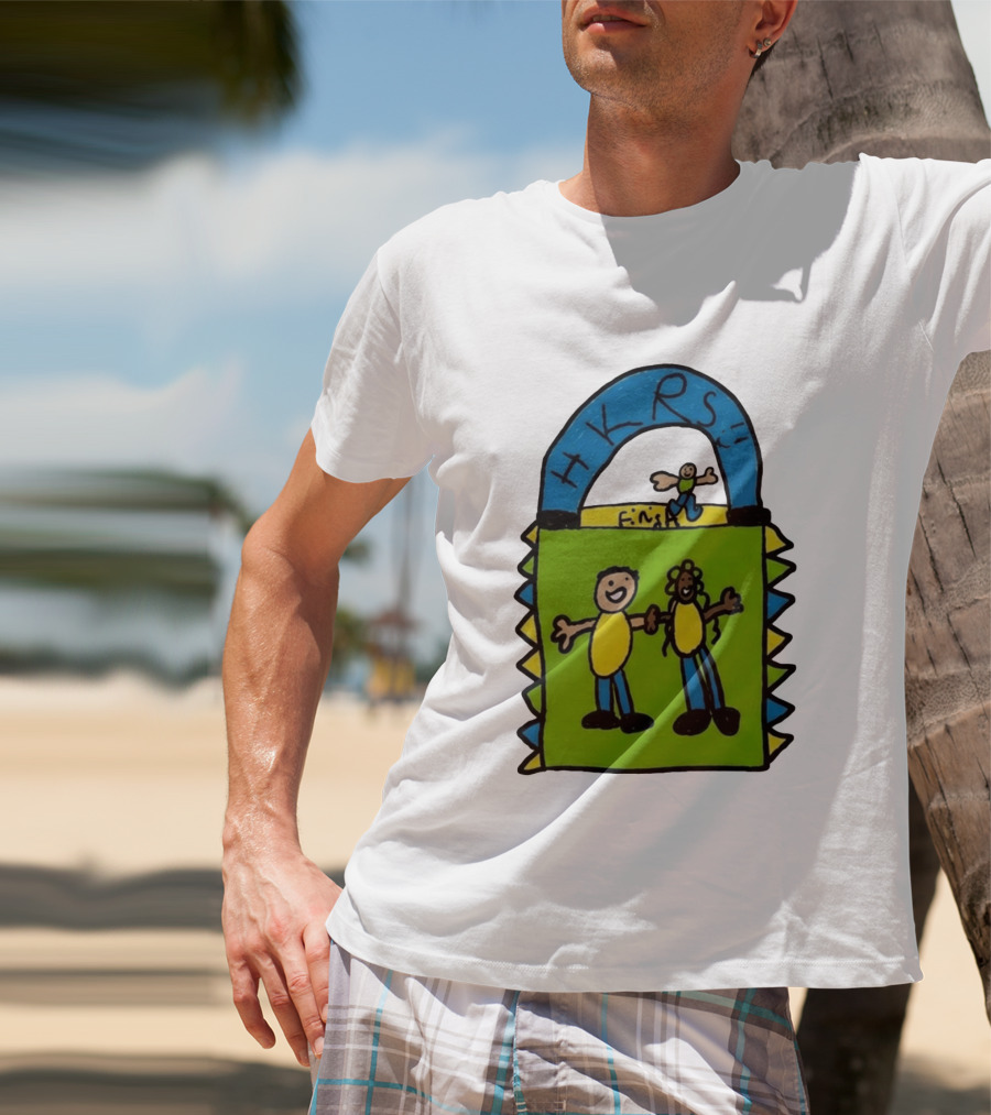 HKRS Kanick Healthy Running Series Fun Finish Line Kids Drawing T-Shirt
