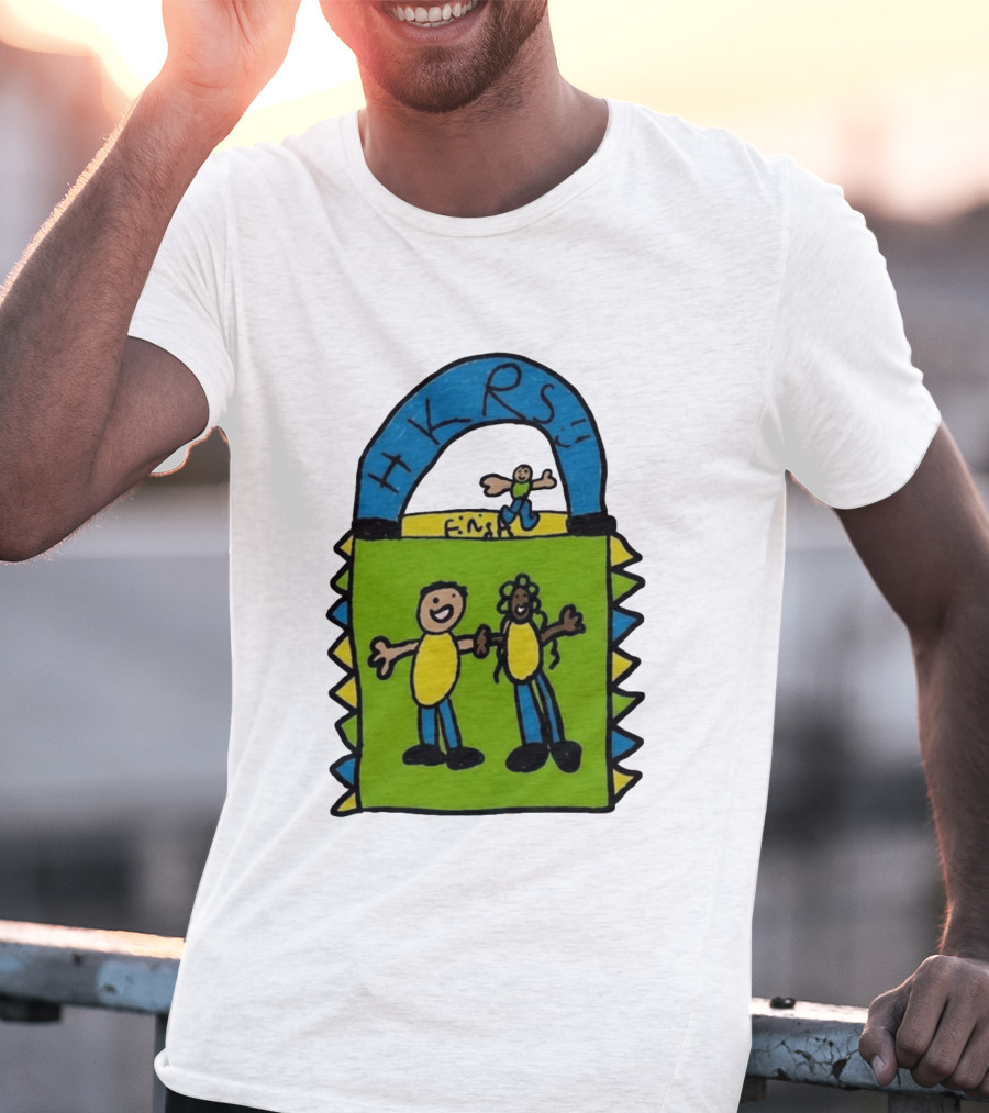 HKRS Kanick Healthy Running Series Fun Finish Line Kids Drawing T-Shirt