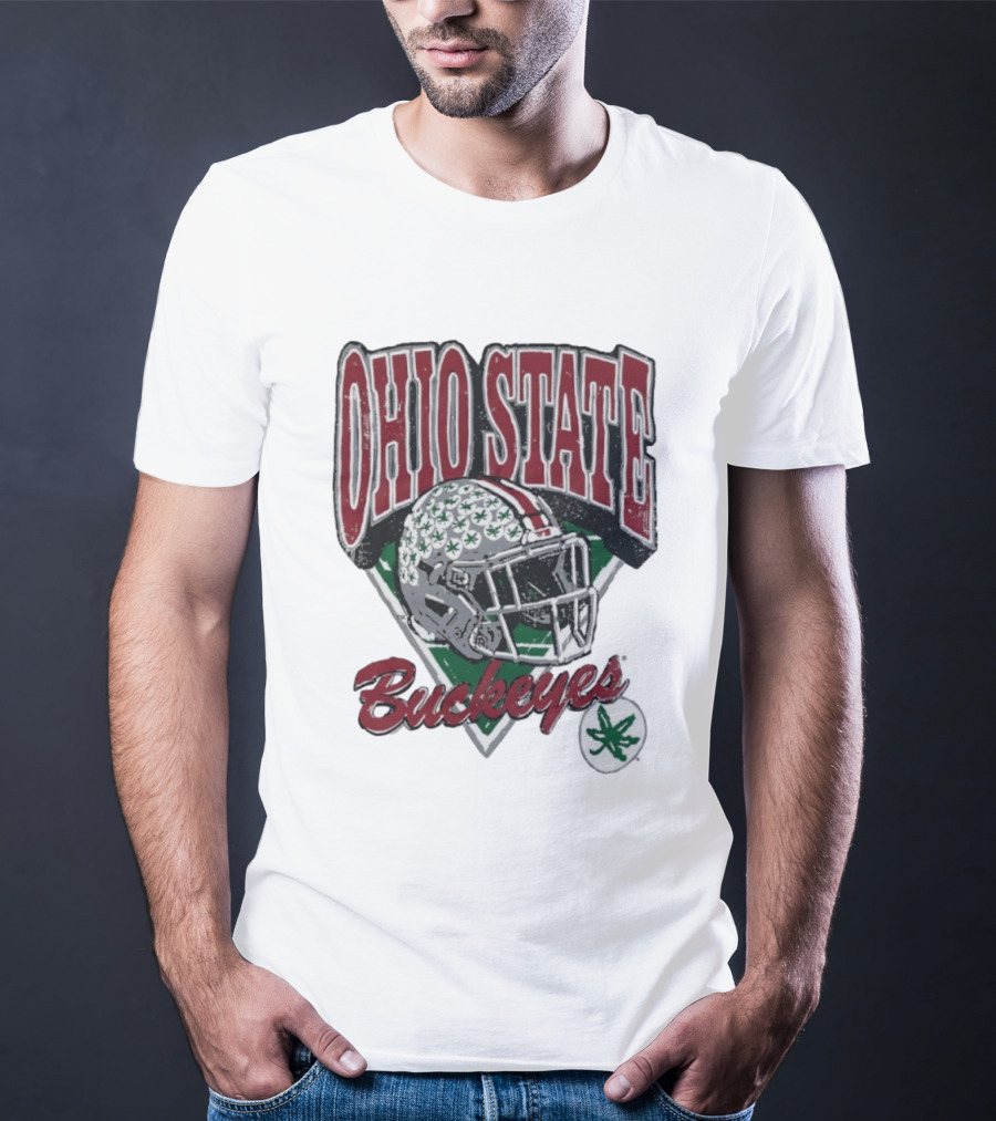 Ohio State Buckeyes Helmet Football Pride T-Shirt