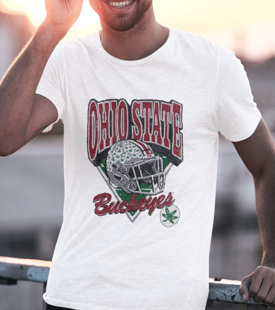Ohio State Buckeyes Helmet Football Pride T-Shirt