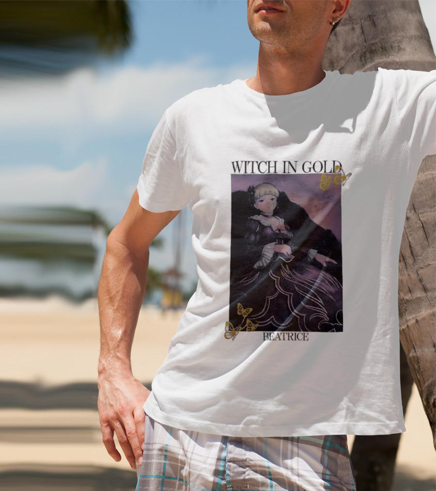 Witch In Gold Beatrice Butterflies Umineko When They Cry T-Shirt