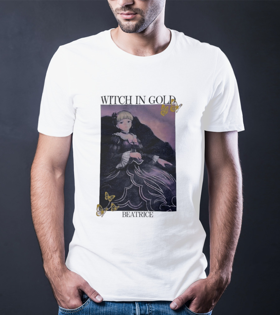 Witch In Gold Beatrice Butterflies Umineko When They Cry T-Shirt
