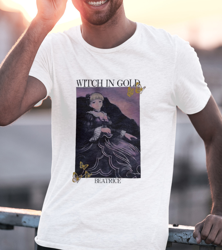 Witch In Gold Beatrice Butterflies Umineko When They Cry T-Shirt