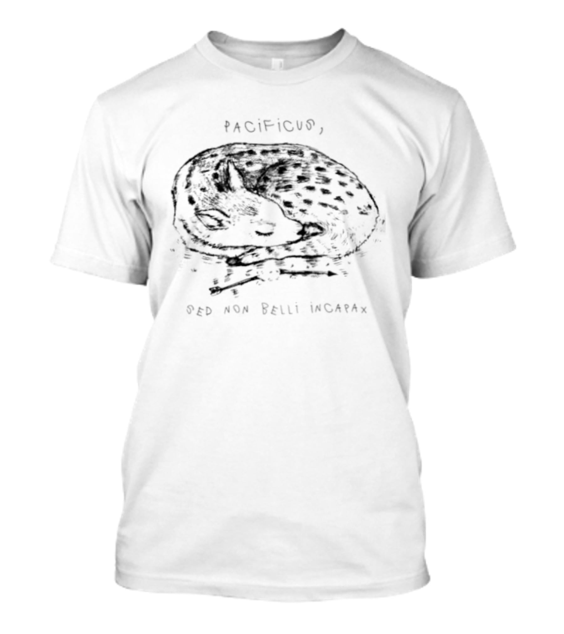 Pacificus Sed Non Belli Incapax Latin Turtle T-Shirt