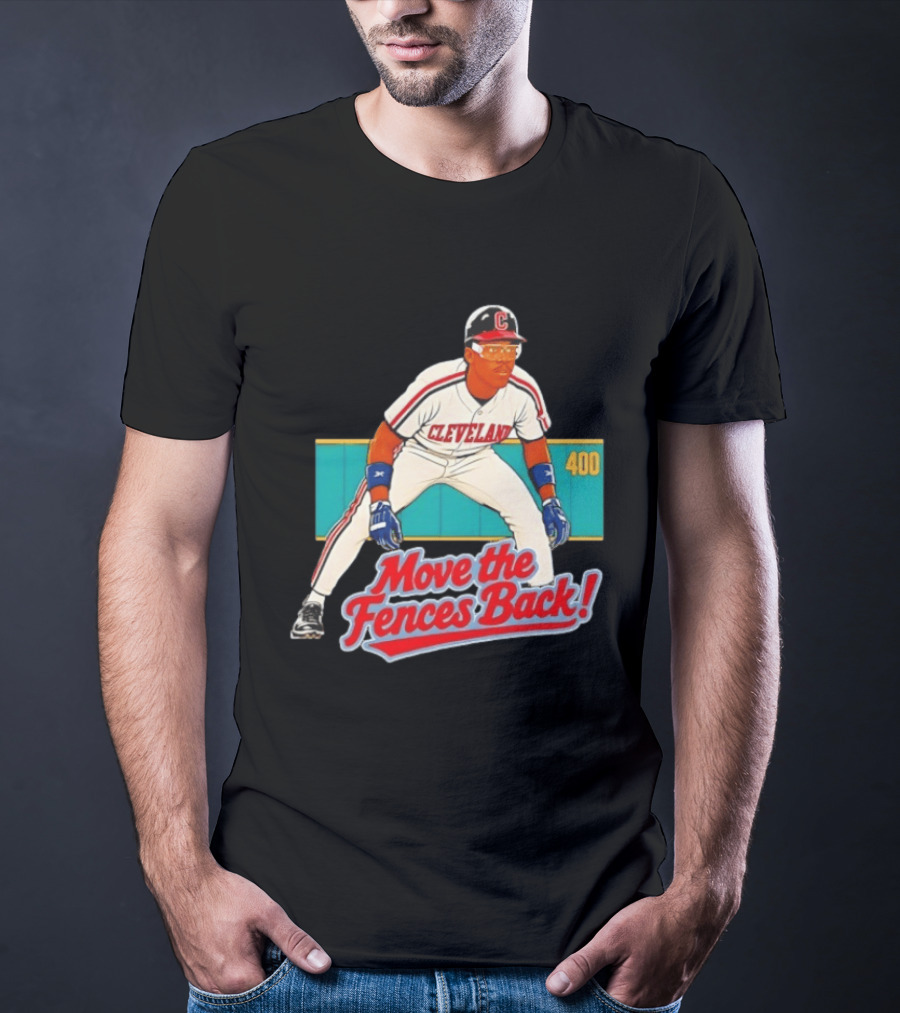 Move The Fences Back Cleveland Indians Alex Cole 400 T-Shirt
