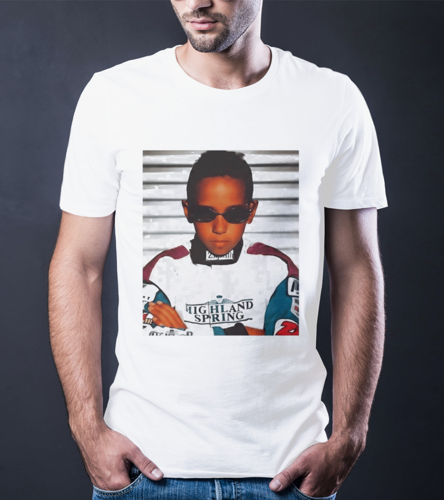Lewis Hamilton Highland Spring Racing Attire Youthful Champion T-Shirt