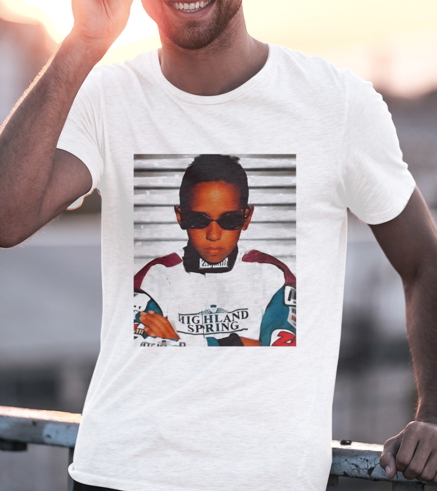 Lewis Hamilton Highland Spring Racing Attire Youthful Champion T-Shirt