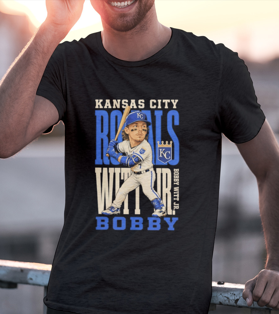 Kansas City Royals Bobby Witt Jr. MLB 2026 Caricature T-Shirt