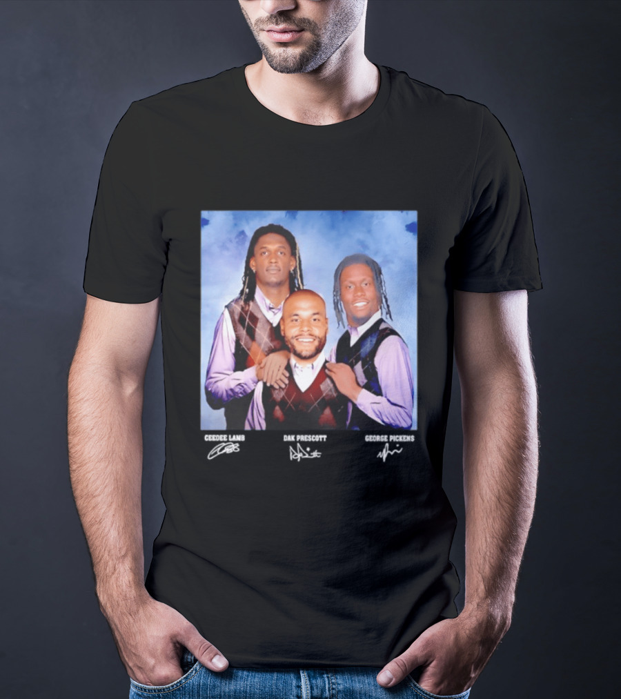 CeeDee Lamb Dak Prescott George Pickens Dallas Cowboys Pittsburgh Steelers Step Brothers T-Shirt