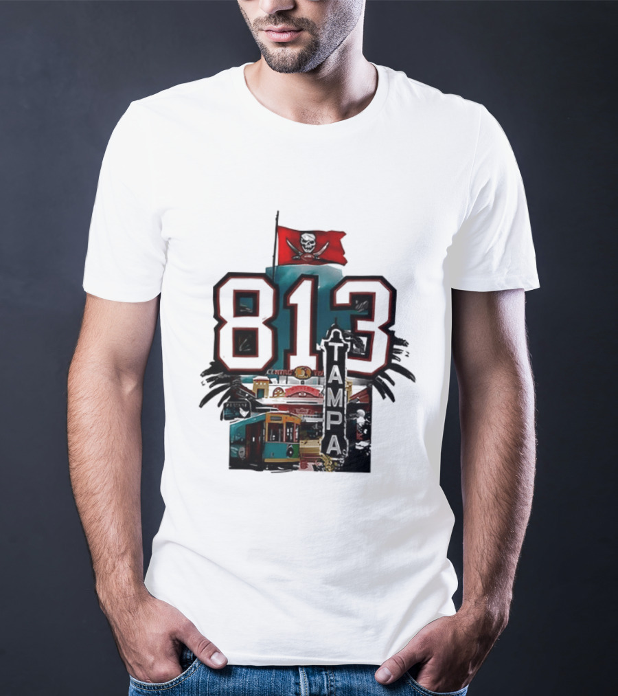 Tampa Bay Buccaneers 813 Day Raise The Flags Established 1976 Two Sided T-Shirt