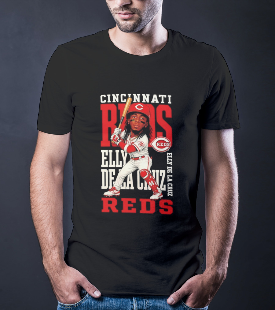 Cincinnati Reds Elly De La Cruz 2026 MLB Season Caricature T-Shirt