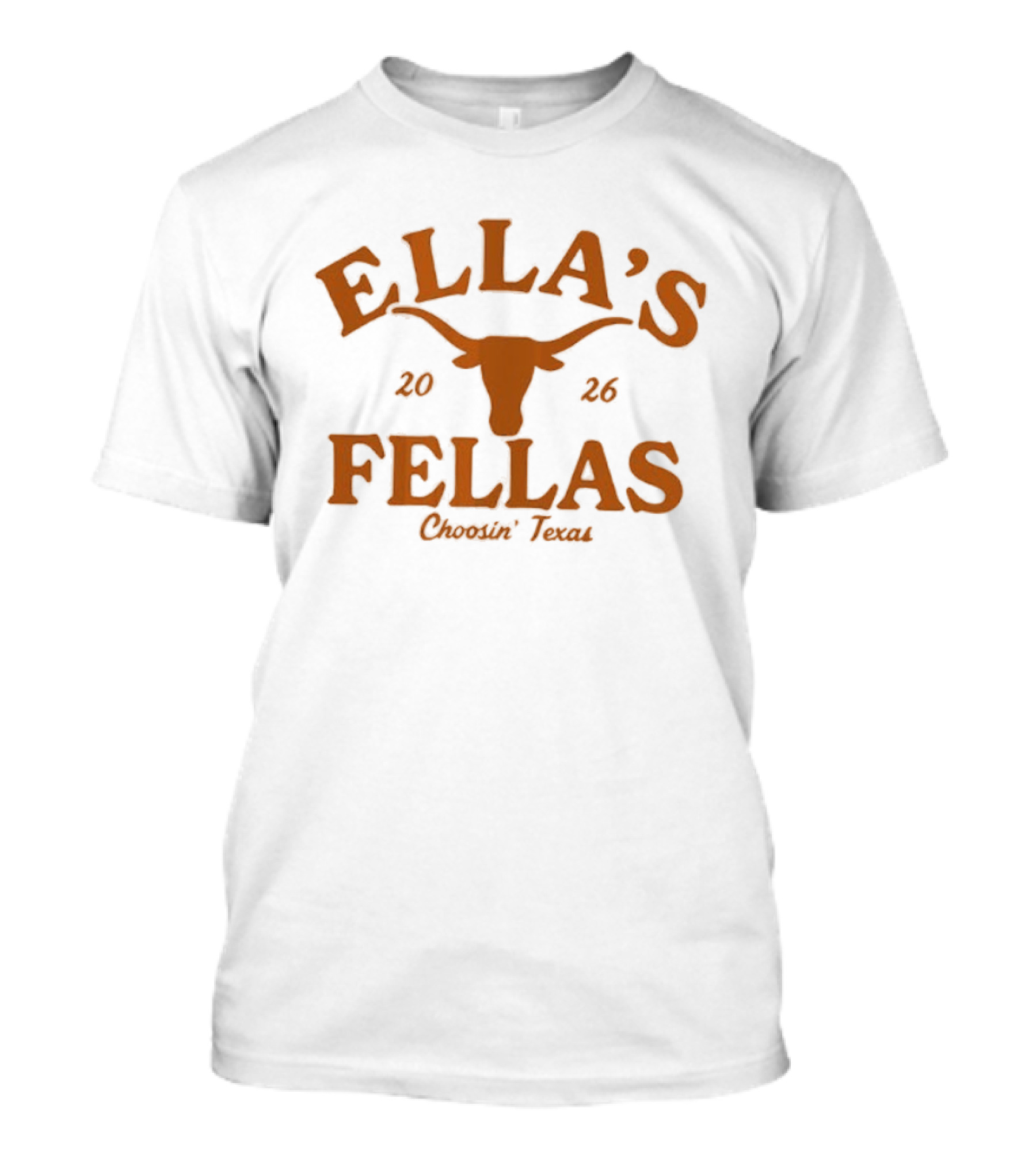 Texas Longhorns Ella's Fellas Choosin Texas 2026 Dandelion Tour Moody Center T-Shirt