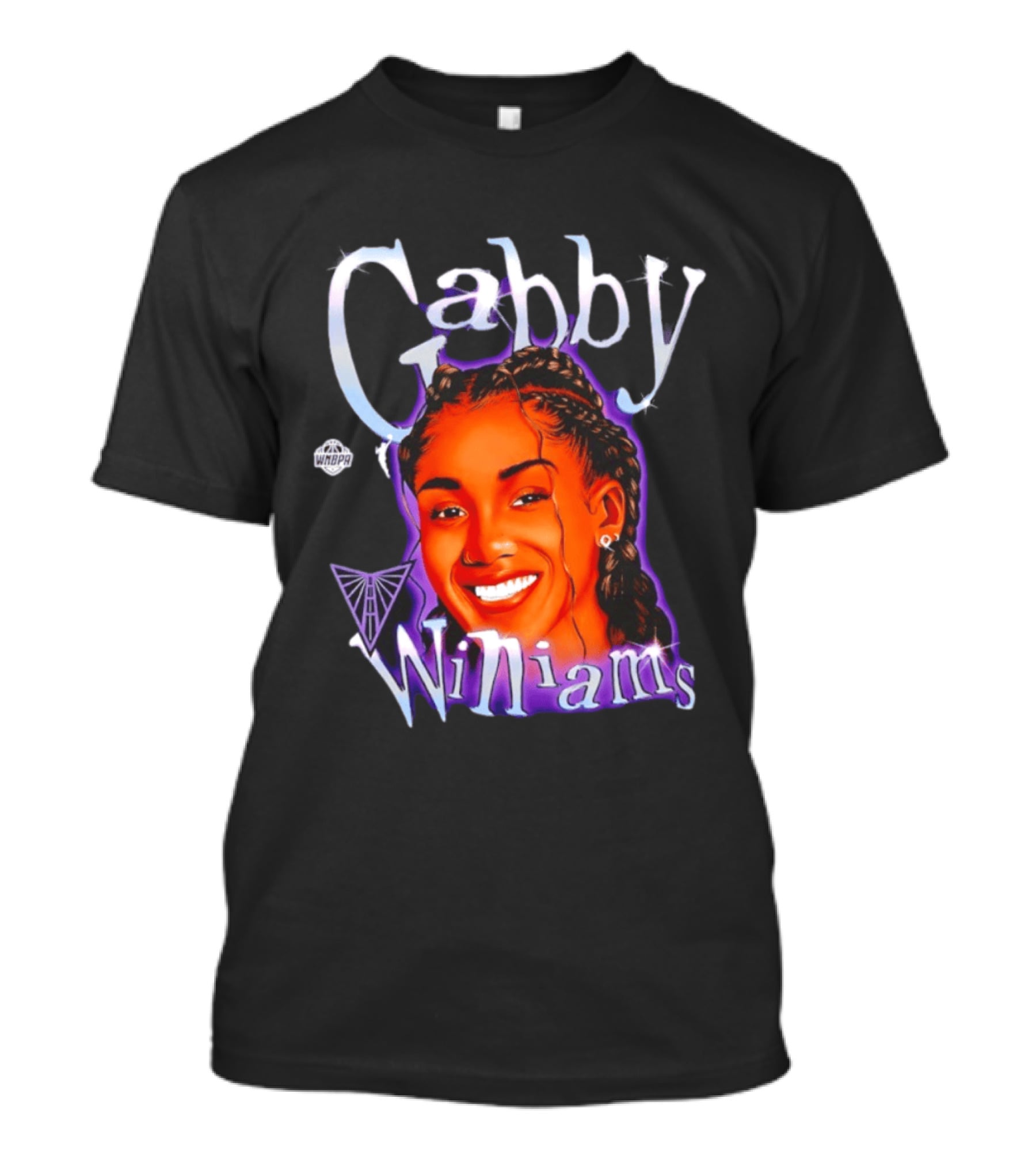 Gabby Williams WNBA Basketball Gabby Williams Text And Sketch T-Shirt