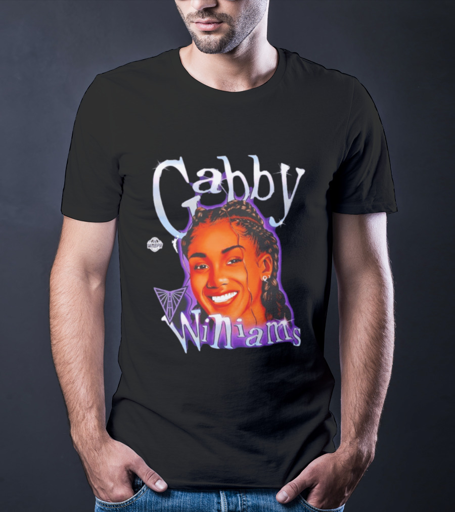 Gabby Williams WNBA Basketball Gabby Williams Text And Sketch T-Shirt