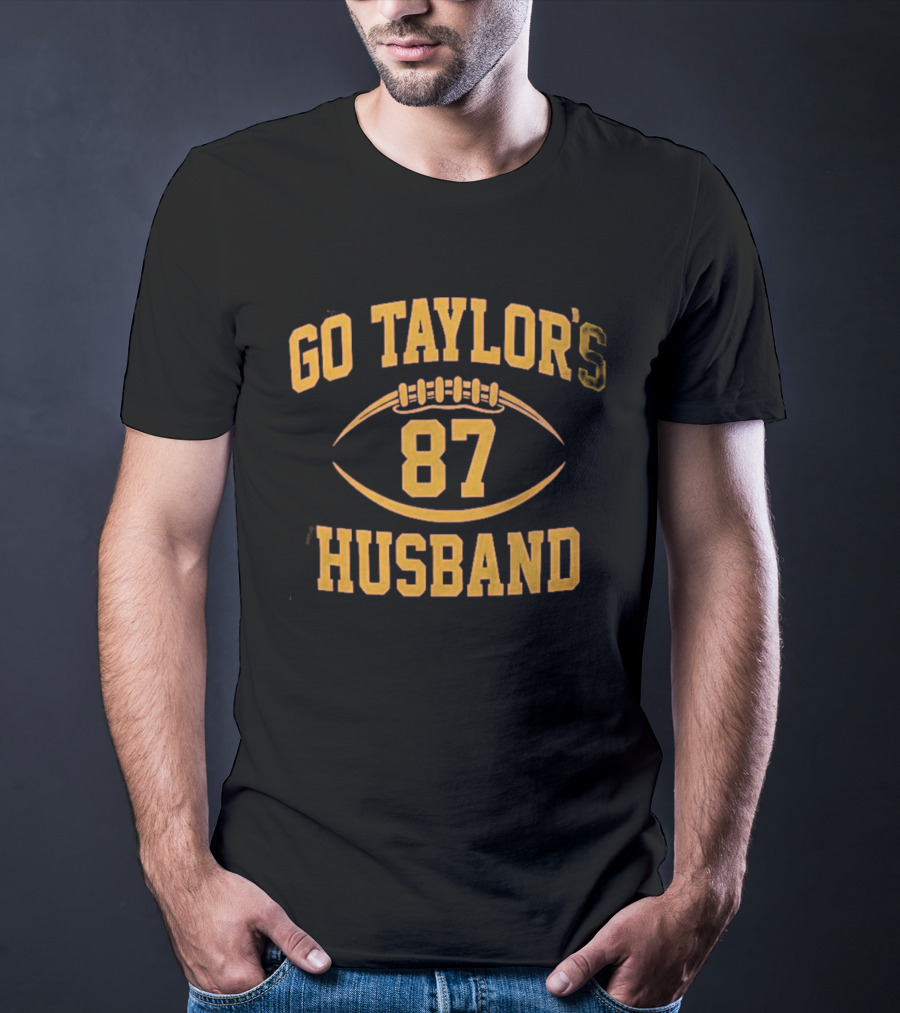 Go Taylor's 87 Husband Football Team Support T-Shirt