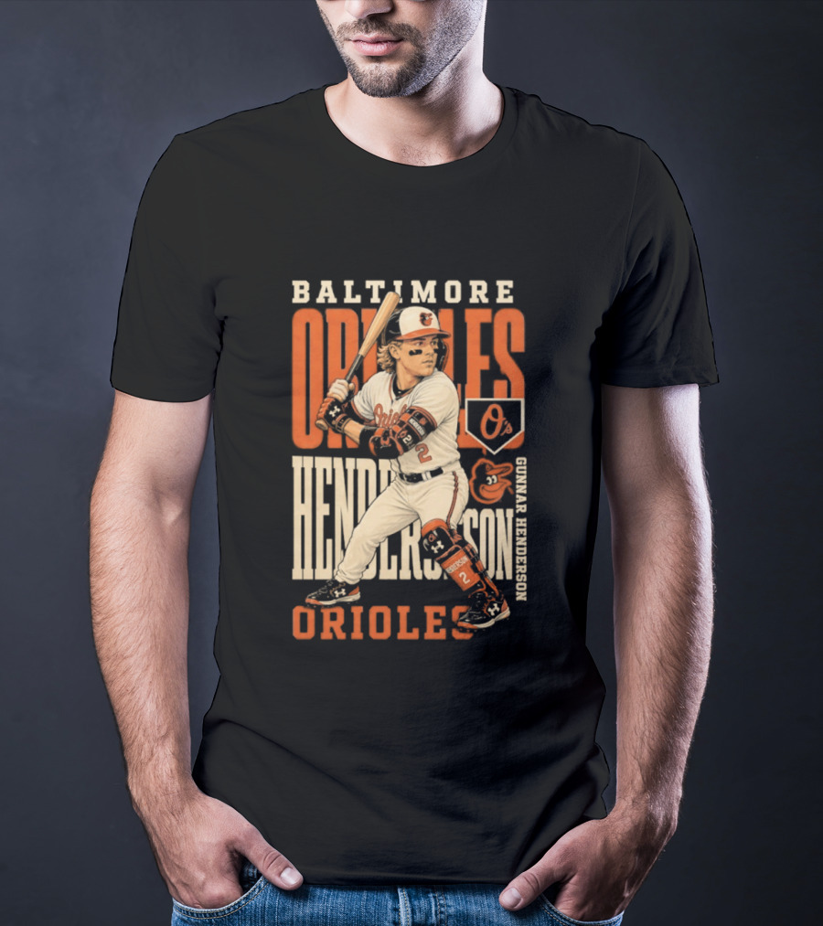 Baltimore Orioles Gunnar Henderson 2026 MLB Season T-Shirt