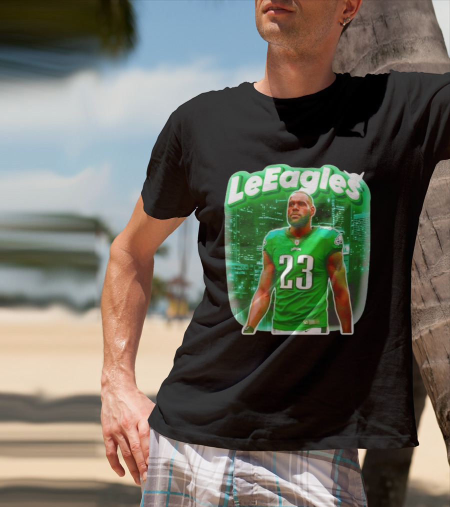 LeBron James LeEagles Philadelphia Eagles 23 Jersey T-Shirt