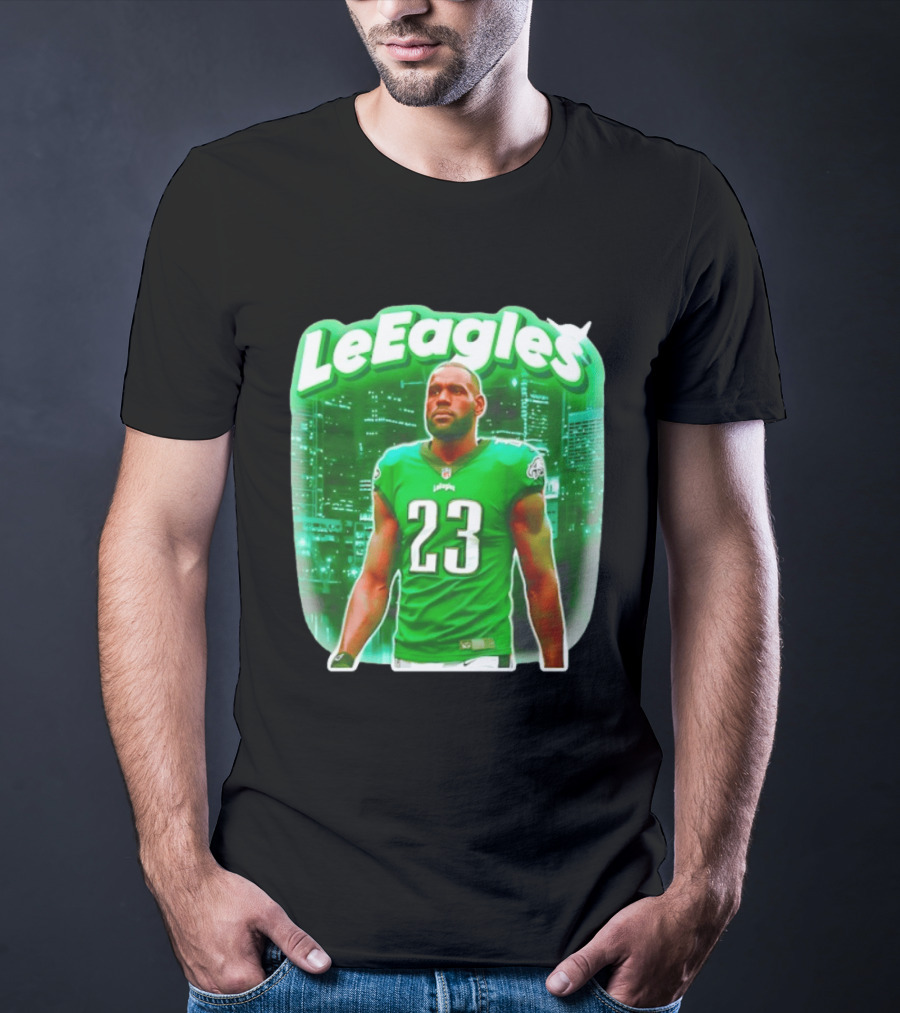 LeBron James LeEagles Philadelphia Eagles 23 Jersey T-Shirt