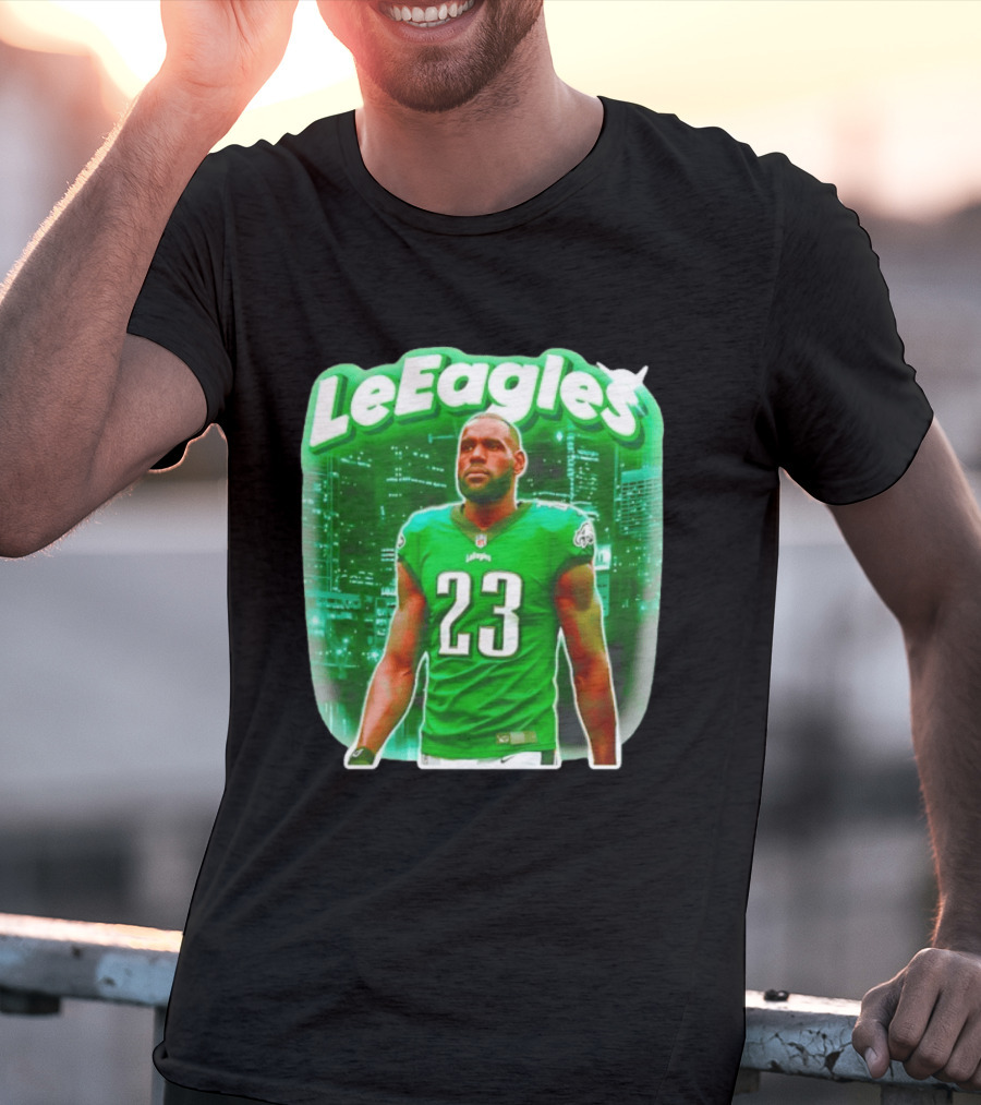 LeBron James LeEagles Philadelphia Eagles 23 Jersey T-Shirt