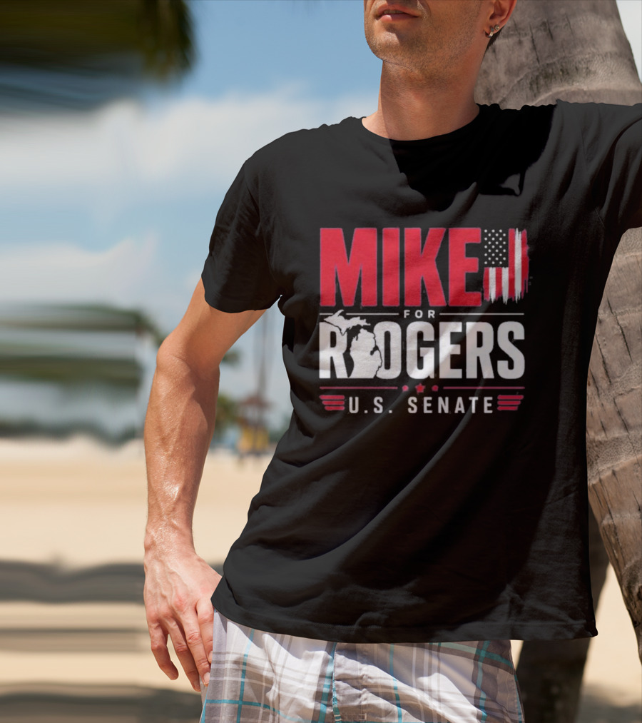 Mike Rogers U.S. Senate Campaign American Flag T-Shirt