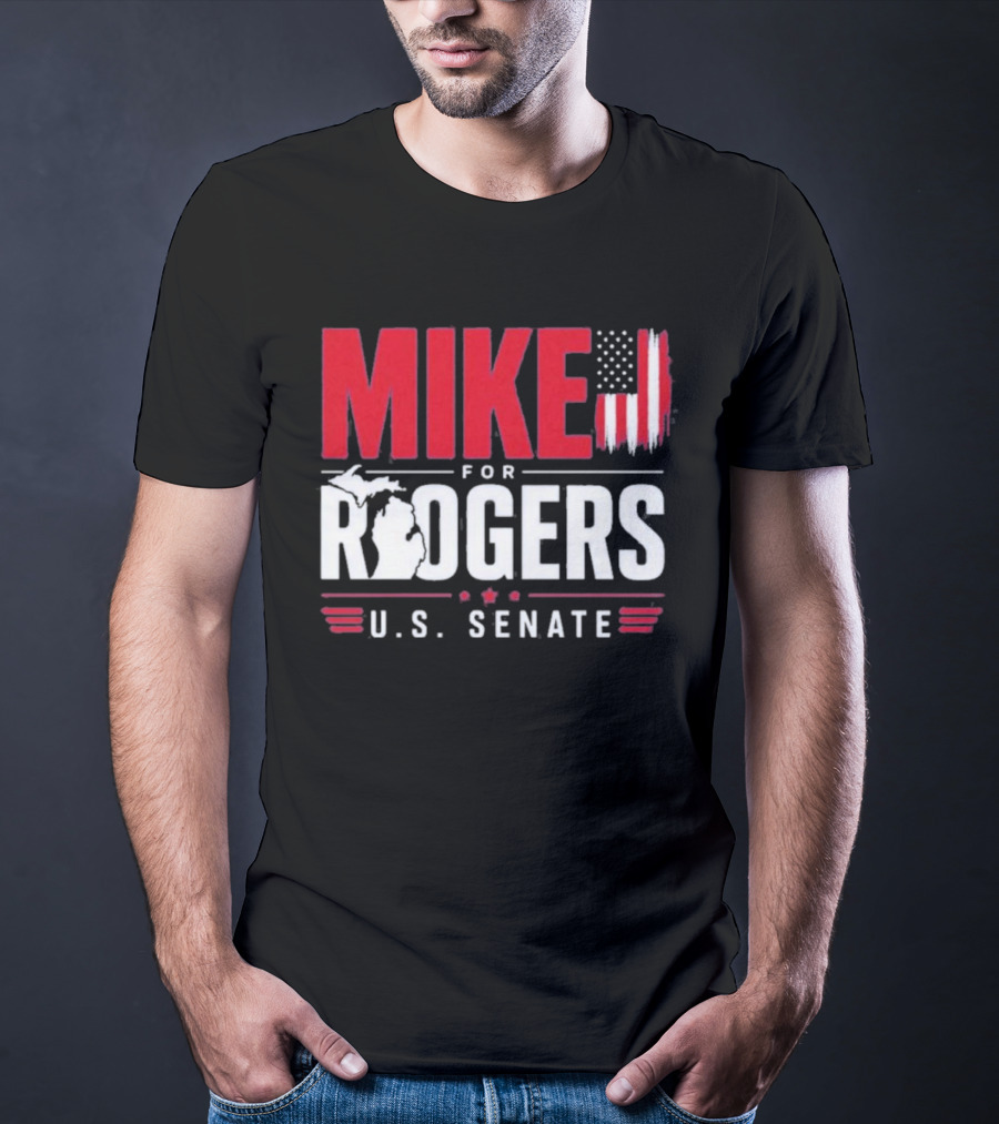 Mike Rogers U.S. Senate Campaign American Flag T-Shirt