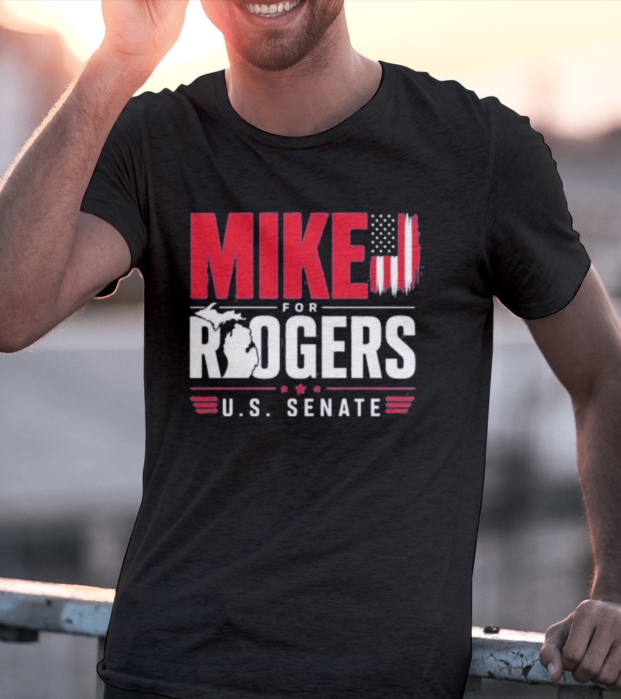 Mike Rogers U.S. Senate Campaign American Flag T-Shirt