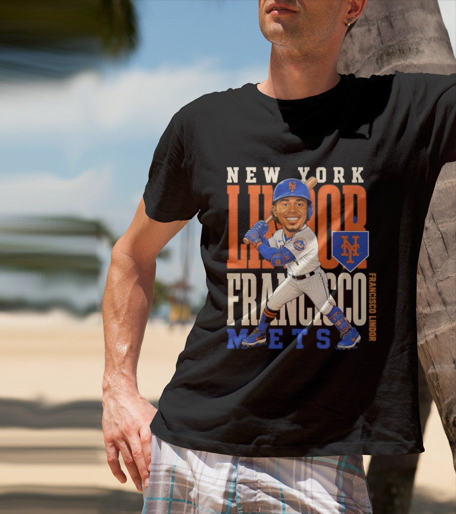 New York Mets Francisco Lindor Character 2026 MLB Season T-Shirt