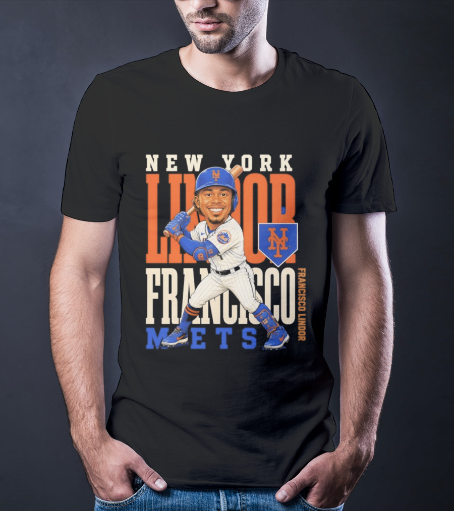 New York Mets Francisco Lindor Character 2026 MLB Season T-Shirt
