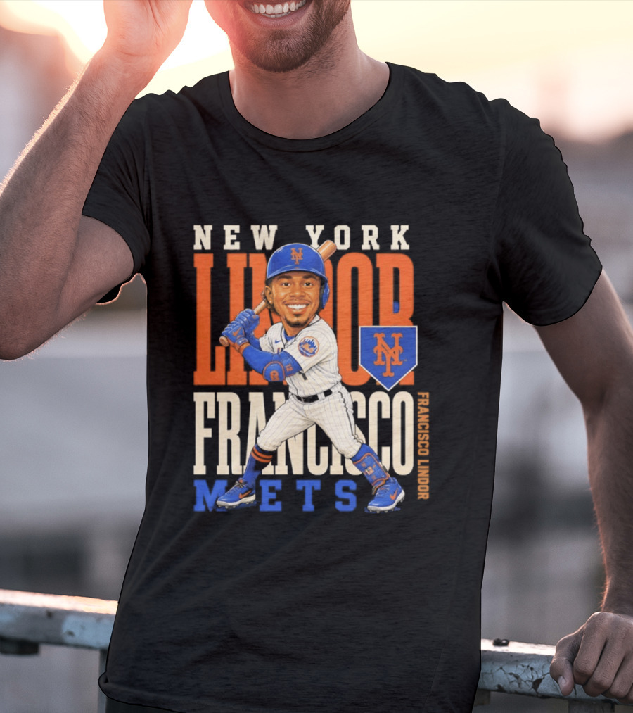 New York Mets Francisco Lindor Character 2026 MLB Season T-Shirt