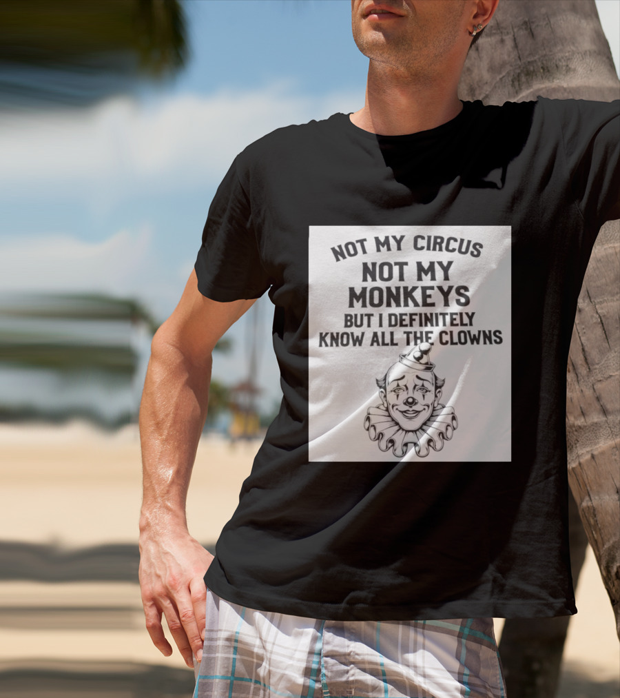 Not My Circus Not My Monkeys But I Definitely Know All The Clowns T-Shirt