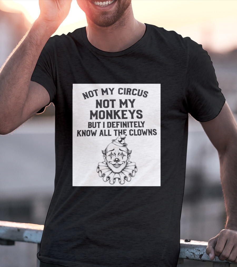 Not My Circus Not My Monkeys But I Definitely Know All The Clowns T-Shirt