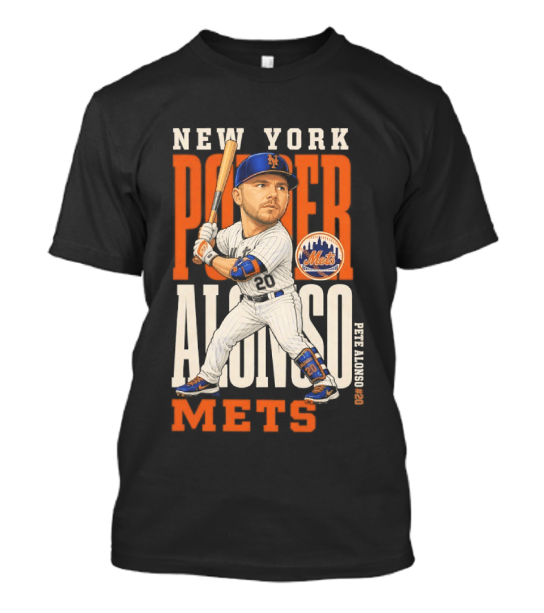 New York Mets Pete Alonso Power 2026 MLB Season T-Shirt