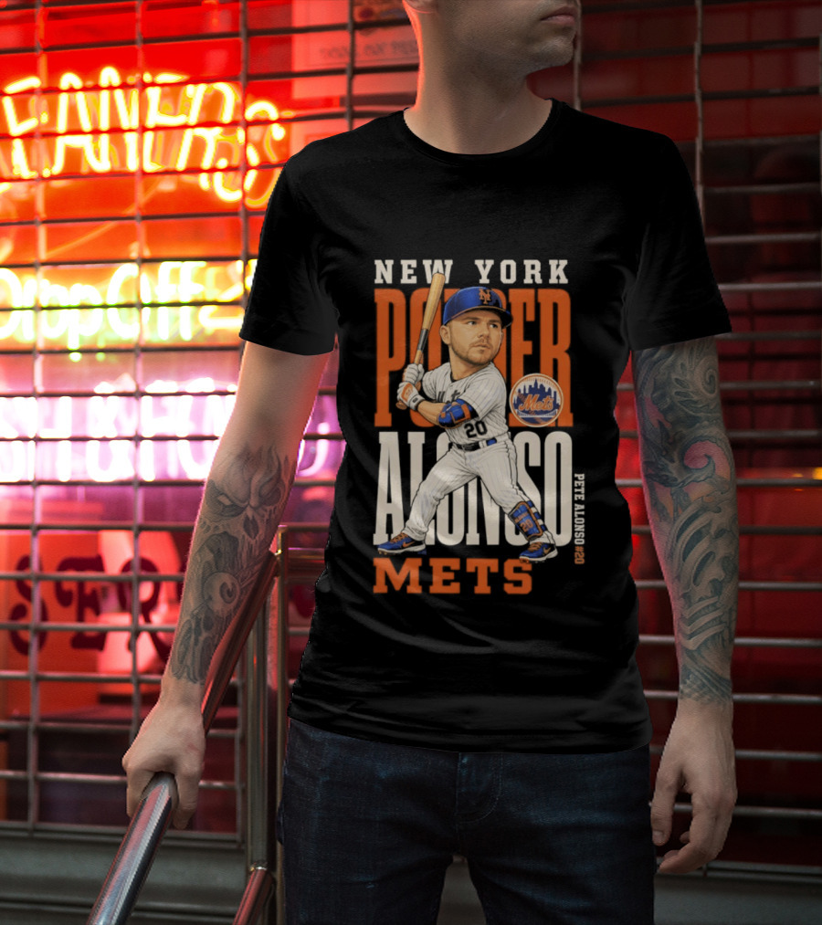 New York Mets Pete Alonso Power 2026 MLB Season T-Shirt