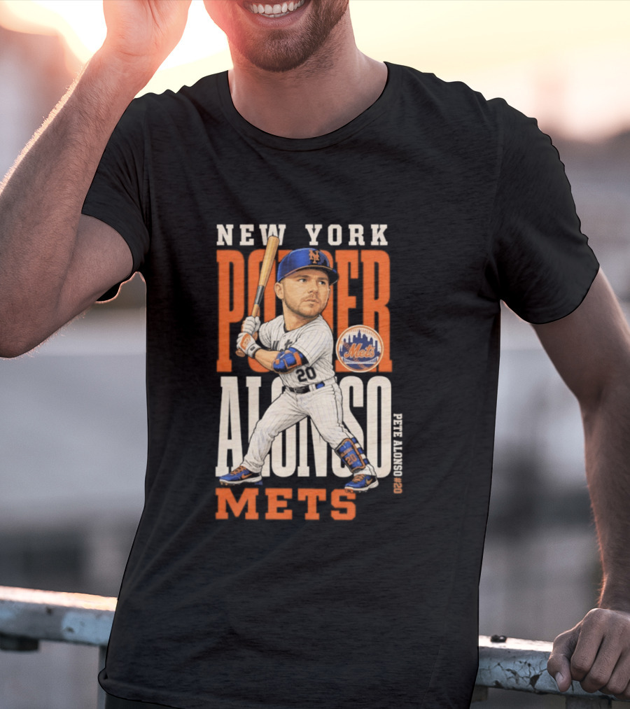 New York Mets Pete Alonso Power 2026 MLB Season T-Shirt