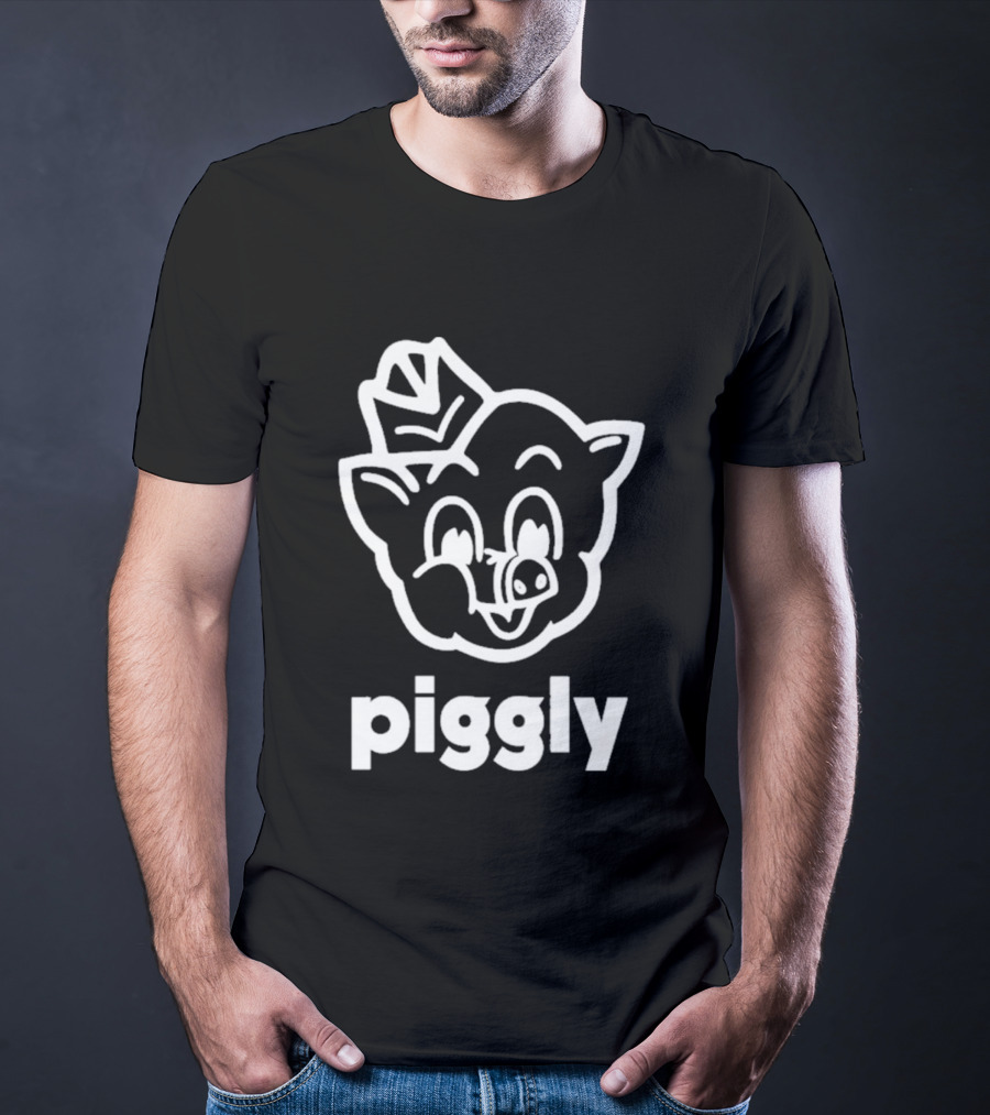 Piggly Wiggly Vintage Cartoon Mascot Retro Grocery T-Shirt