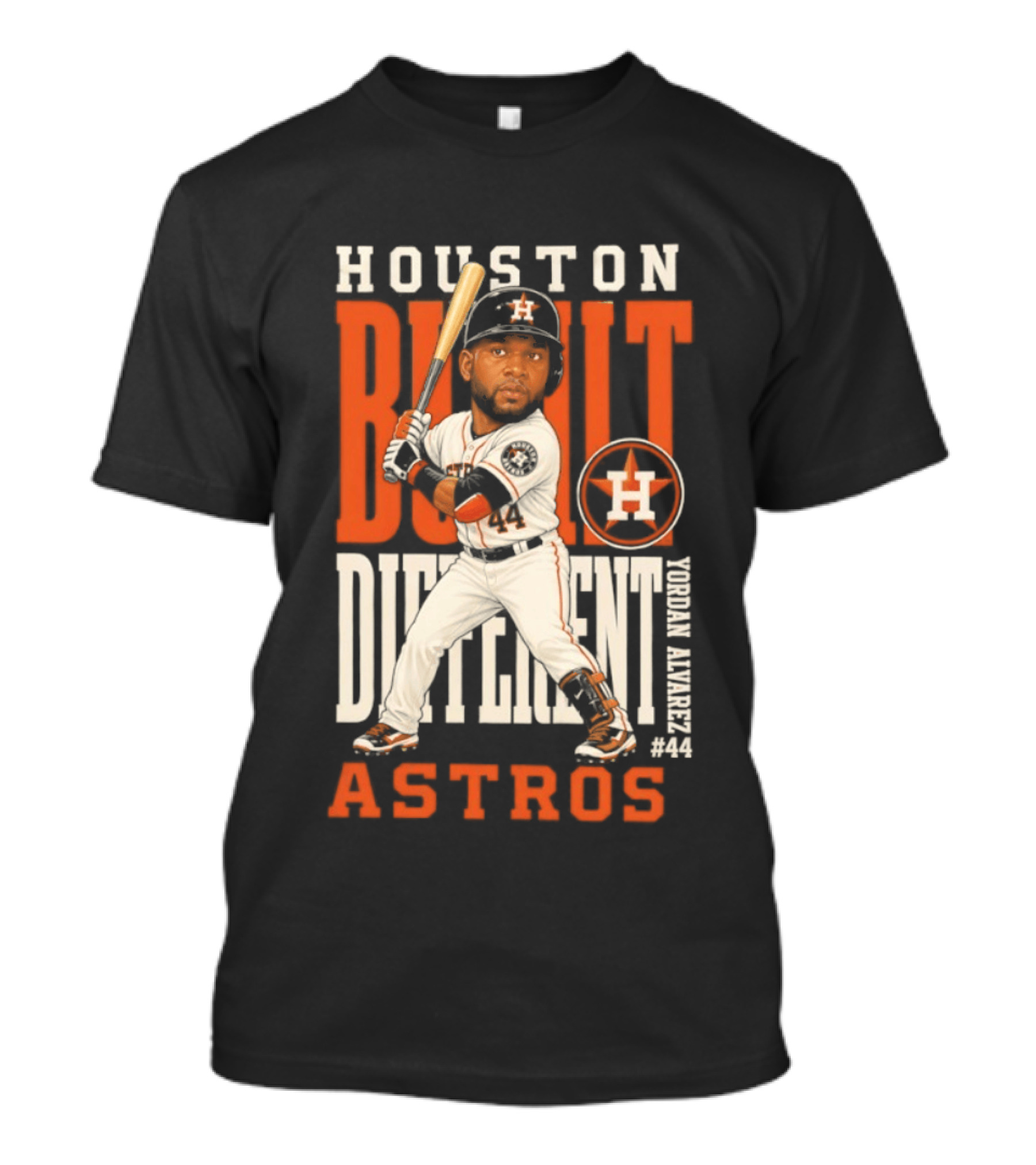Houston Built Different Astros Yordan Alvarez #44 T-Shirt