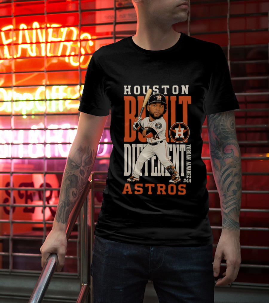 Houston Built Different Astros Yordan Alvarez #44 T-Shirt