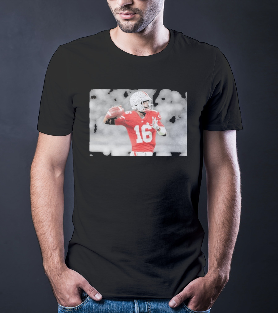 J.T. Barrett Ohio State Buckeyes #16 Football Quarterback Legend T-Shirt