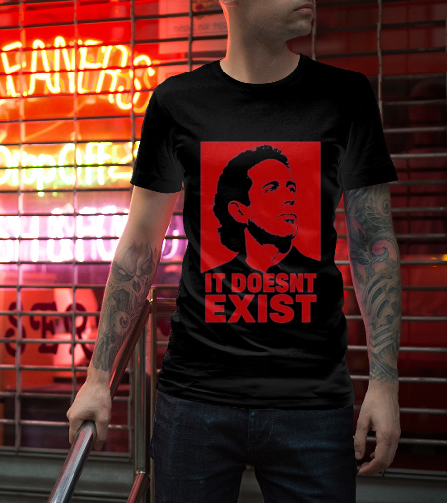 Jerry Seinfeld It Doesn't Exist Bold Red T-Shirt
